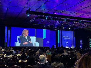 A conversation between Katie Couric and BIO CEO Rachel King.